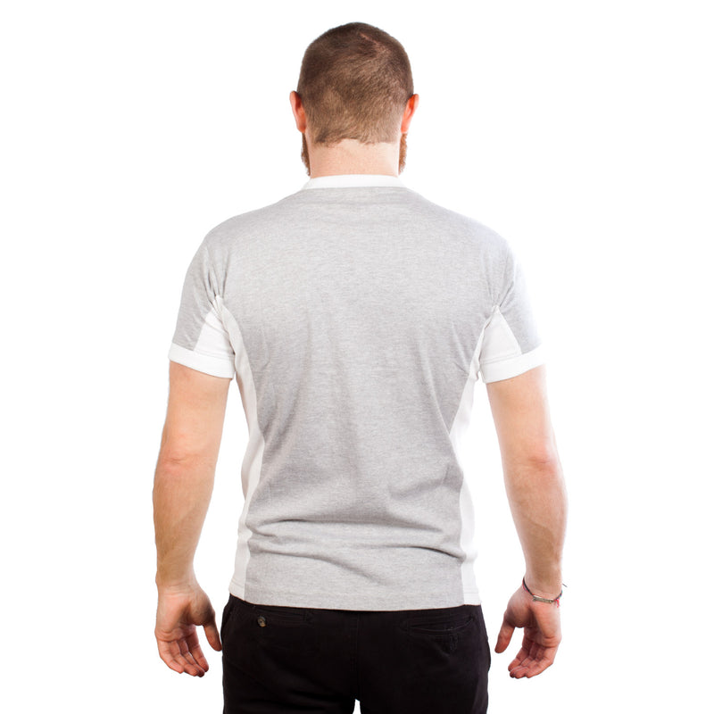 Gents Edinburgh No 9 T-Shirt Grey Marl/White