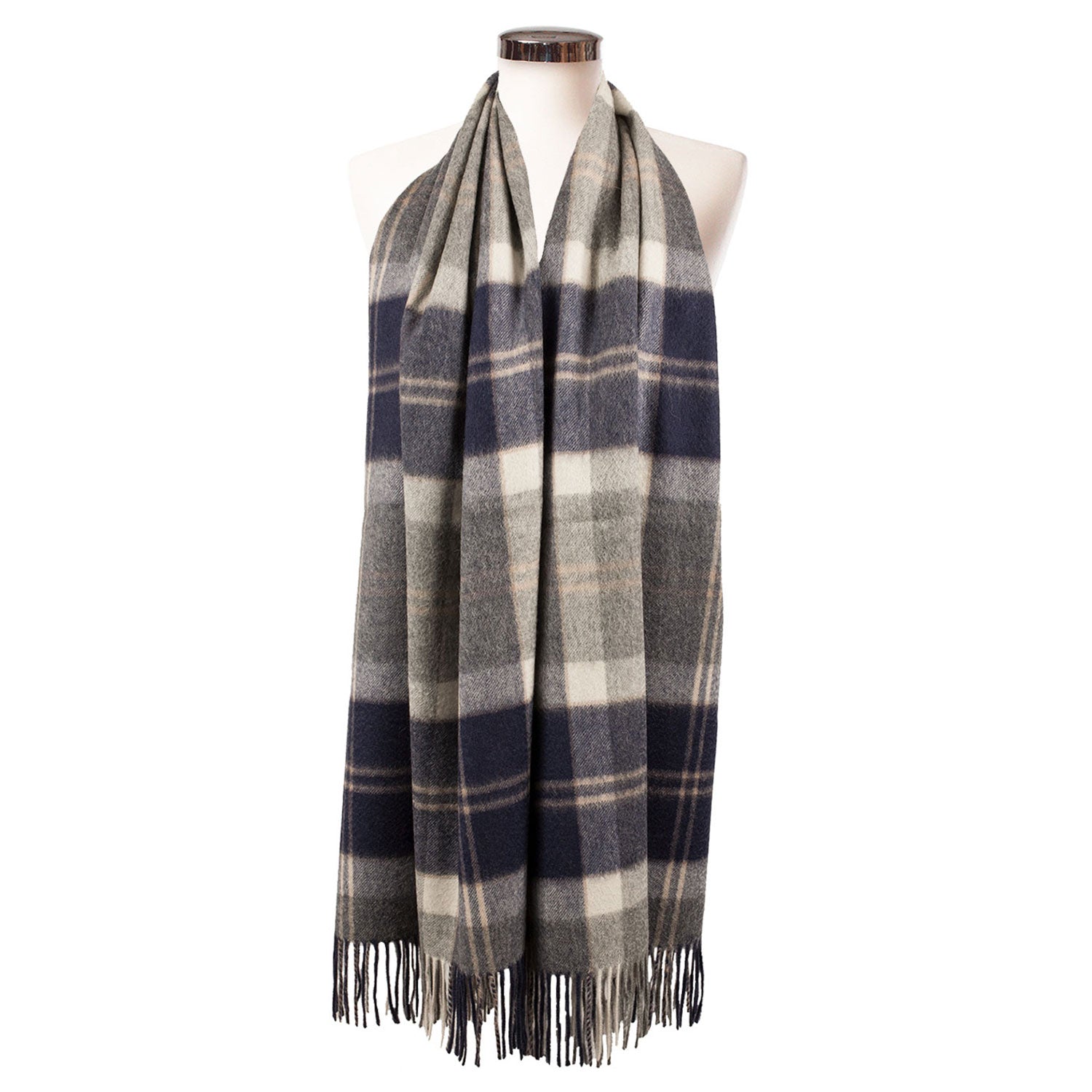 Edinburgh Lambswool Stole Bannockbane Silver