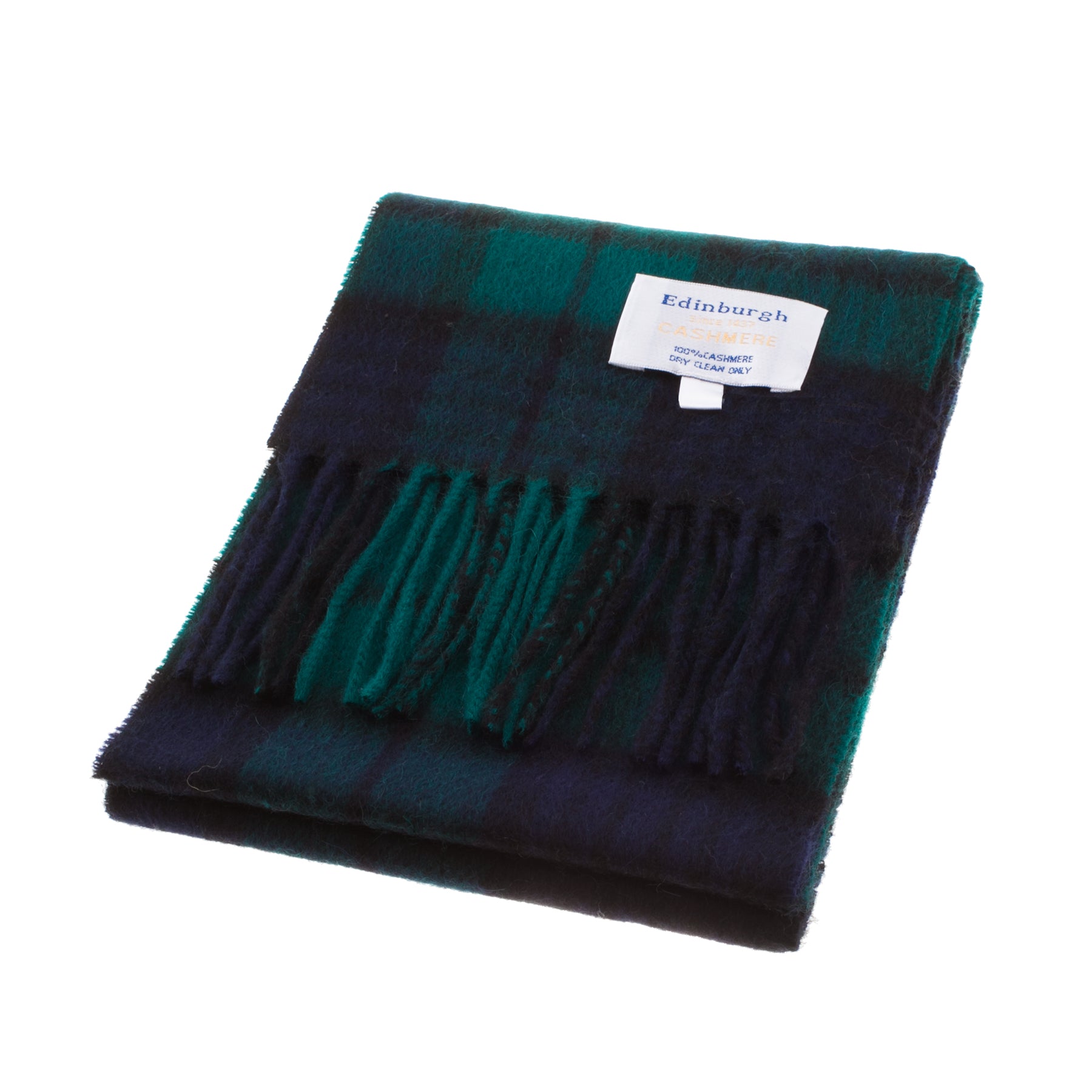 Cashmere Tartan Mini Scarf Black Watch
