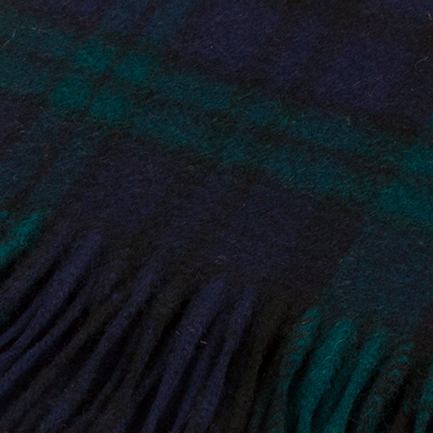 Edinburgh 100% Lambswool Tartan Scarf Black Watch Double Scale