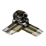 Edinburgh 100% Lambswool Tartan Scarf Exploded Scotty Thomson Cypress