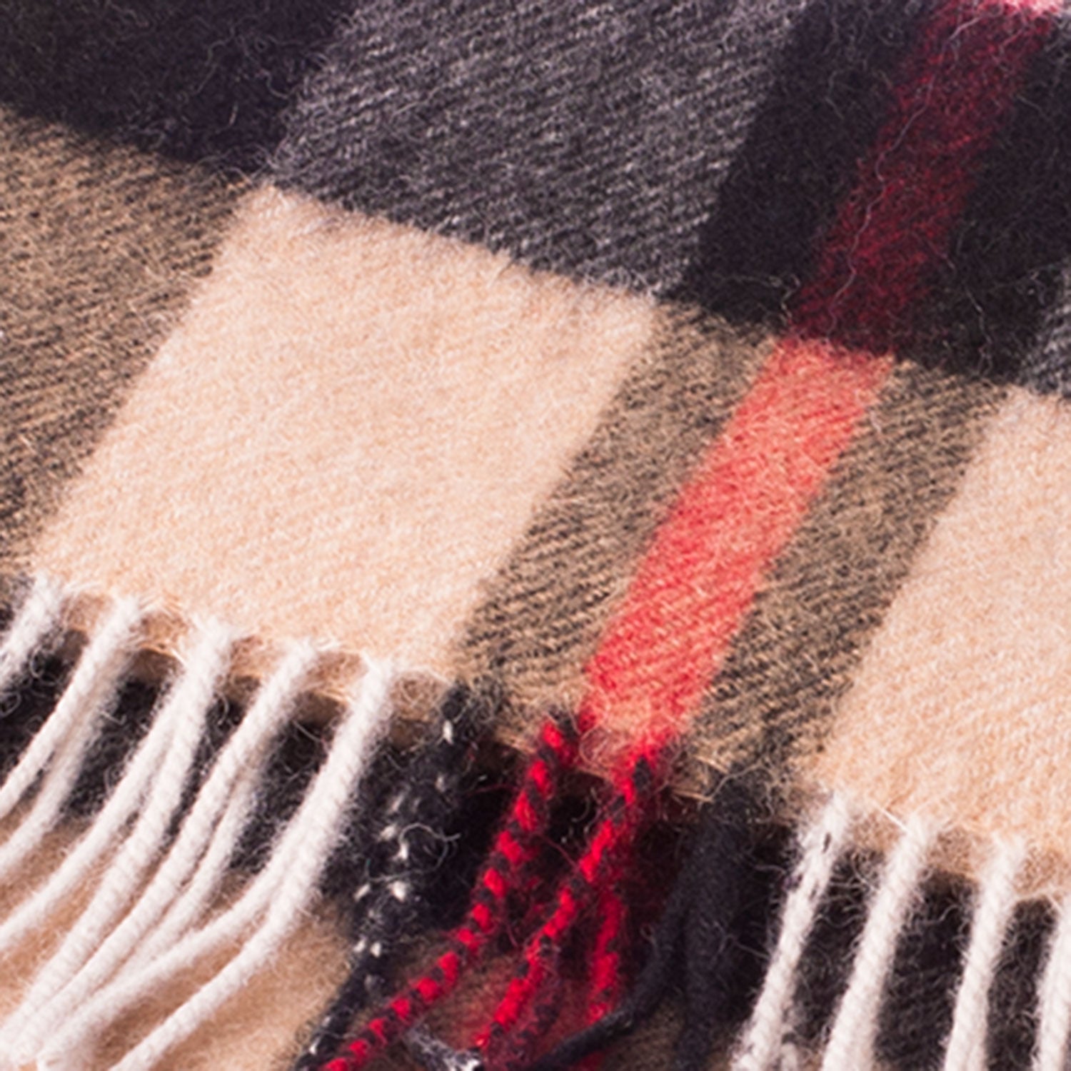 Edinburgh 100% Lambswool Tartan Scarf Exploded Thomson Camel