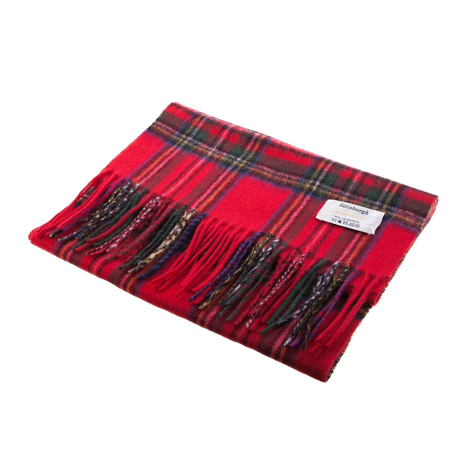 Edinburgh 100% Lambswool Tartan Scarf Stewart Royal