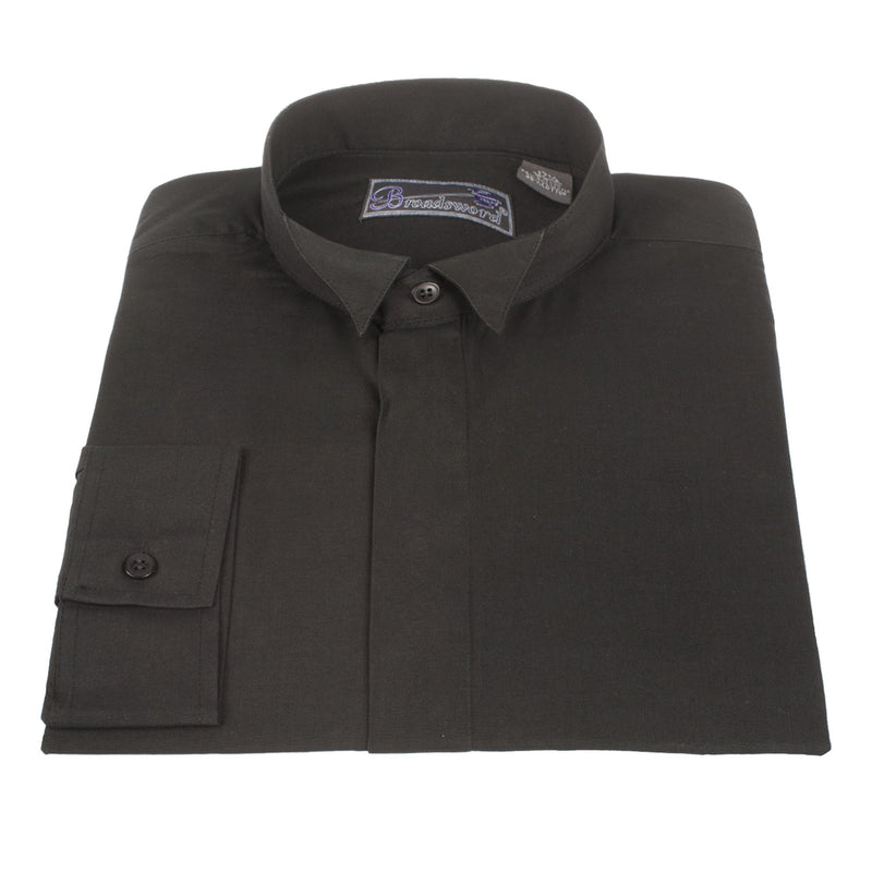 Broadsword Wing Collar Shirt Black