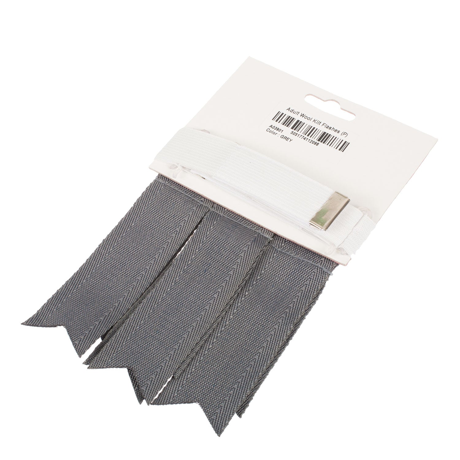 Standard Wool Plain Colour Flashes Grey