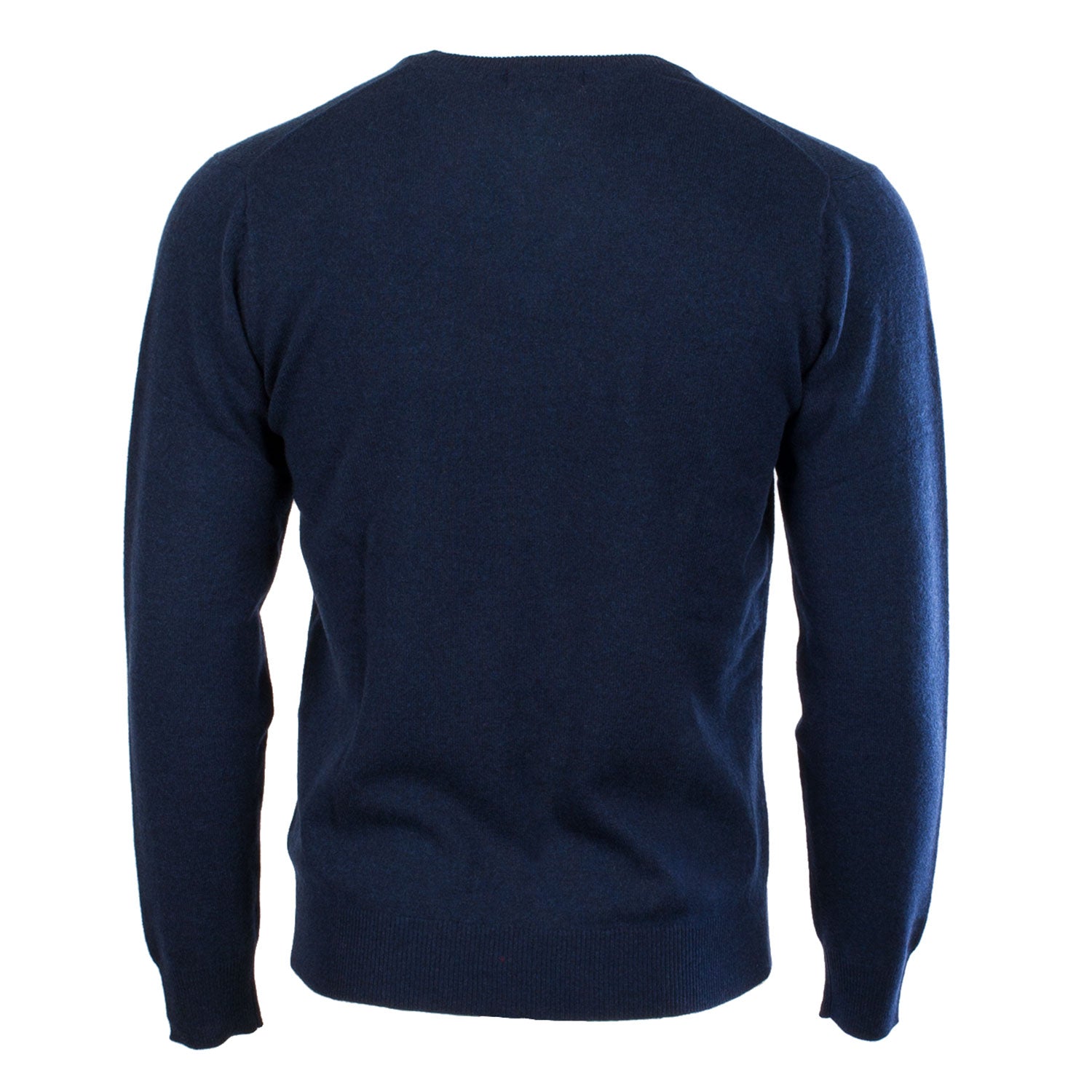 100% Cashmere V-Neck Plain Men's Jumper Cosmos