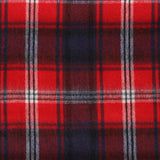 Balmoral 100% Cashmere Woven Scarf Black Navy Red Check