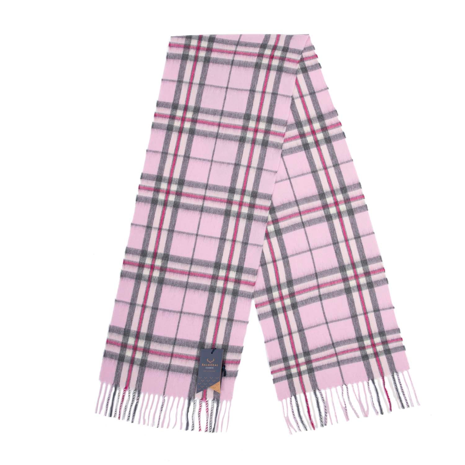100% Cashmere Woven Scarf Dalton Thomson Pink
