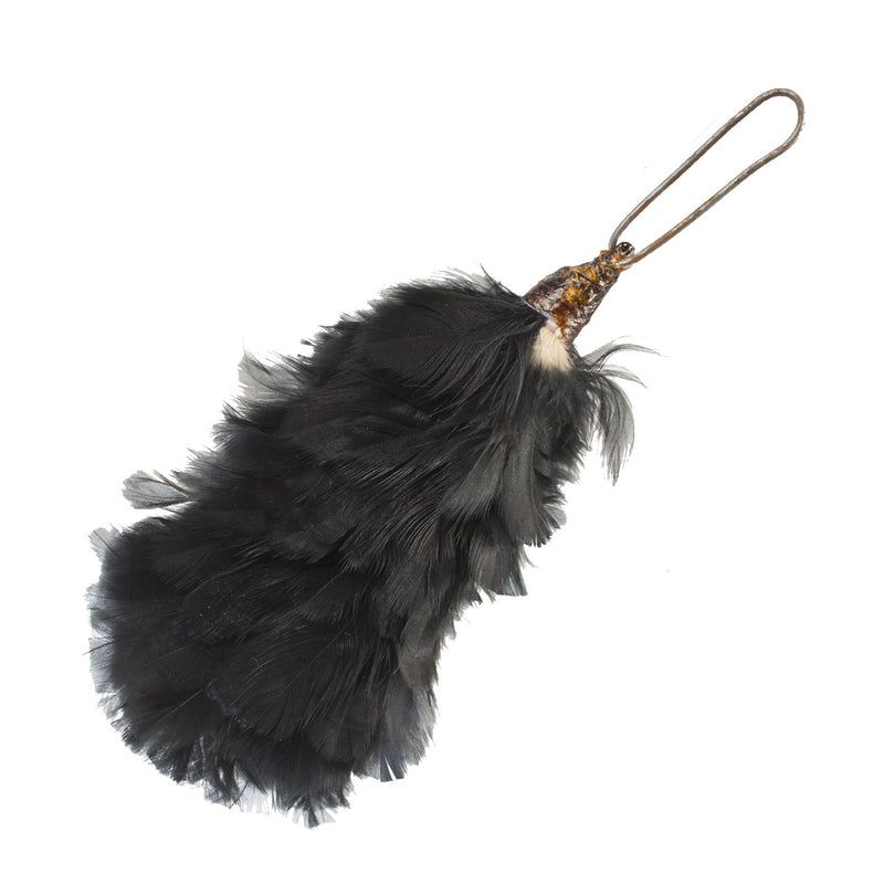 Feather Hackle For Highland Headwear Glengarry Black