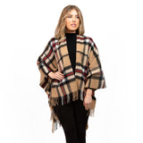 Ladies Mini Lambswool Cape Exploded Thomson Camel