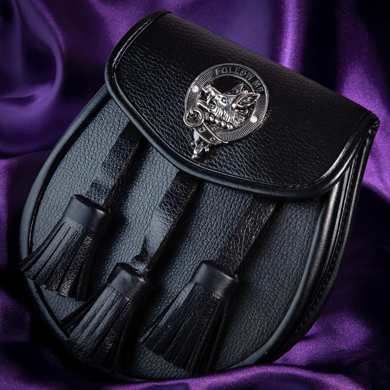 Clan Leather Half Dress Sporran Campbell Of Cawdor