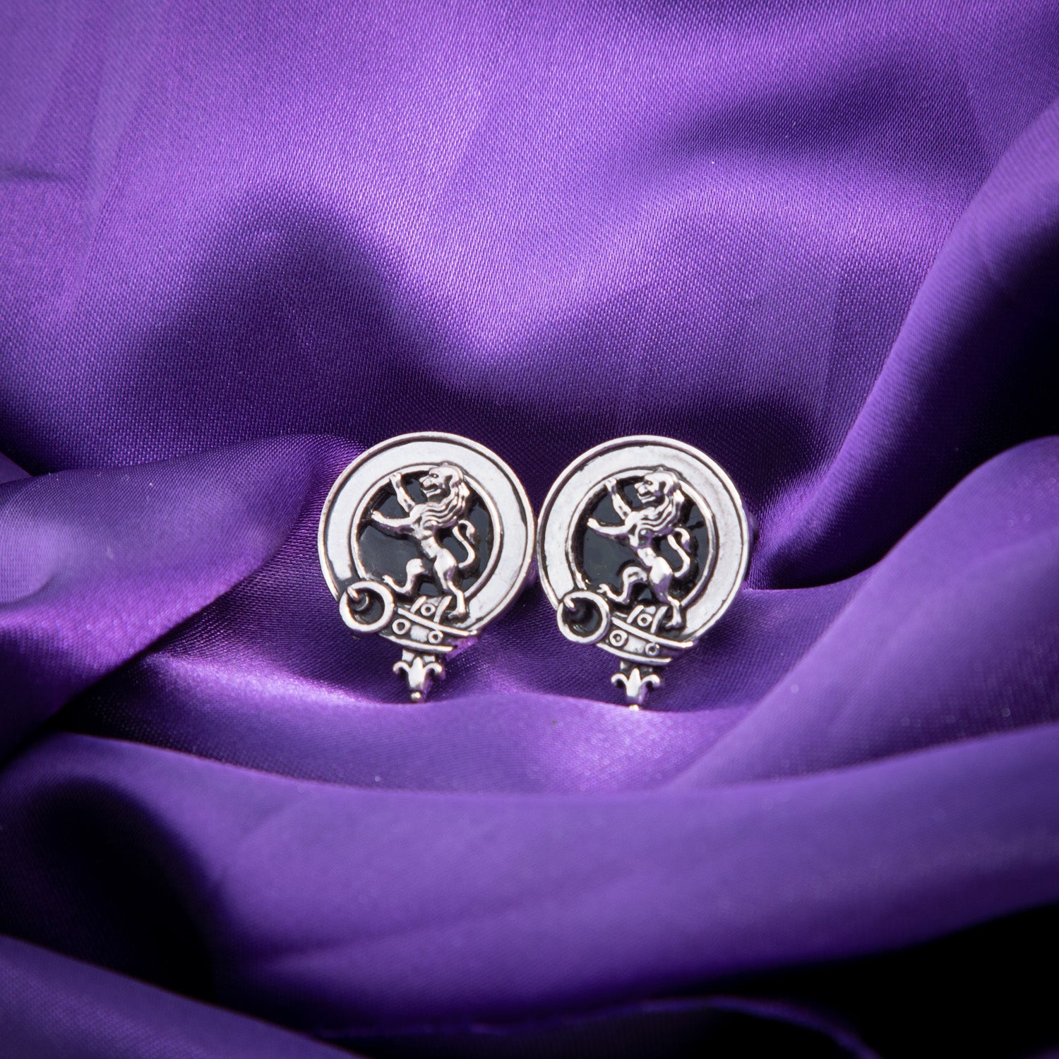 Clan Cufflinks Rampant Lion