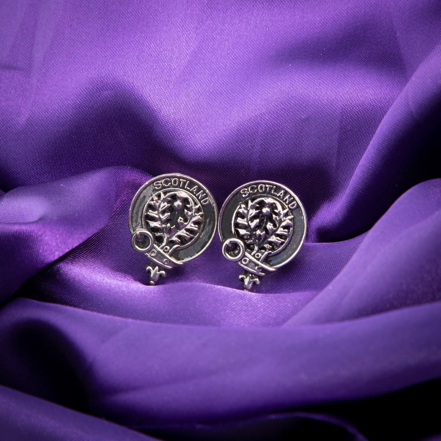 Clan Cufflinks Scots Thistle