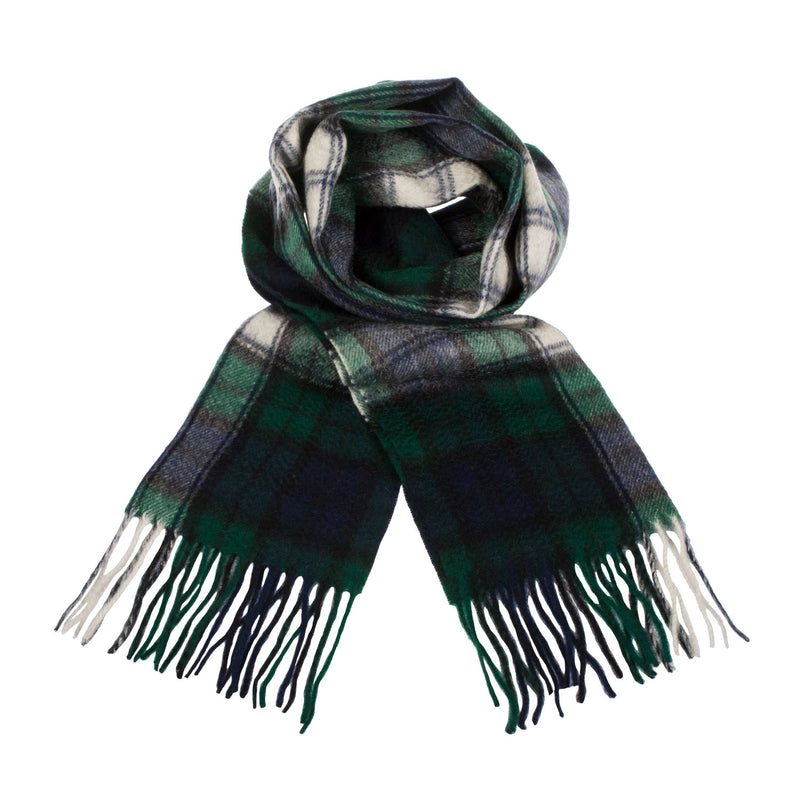 Cashmere Scottish Tartan Clan Scarf Black Watch Dress