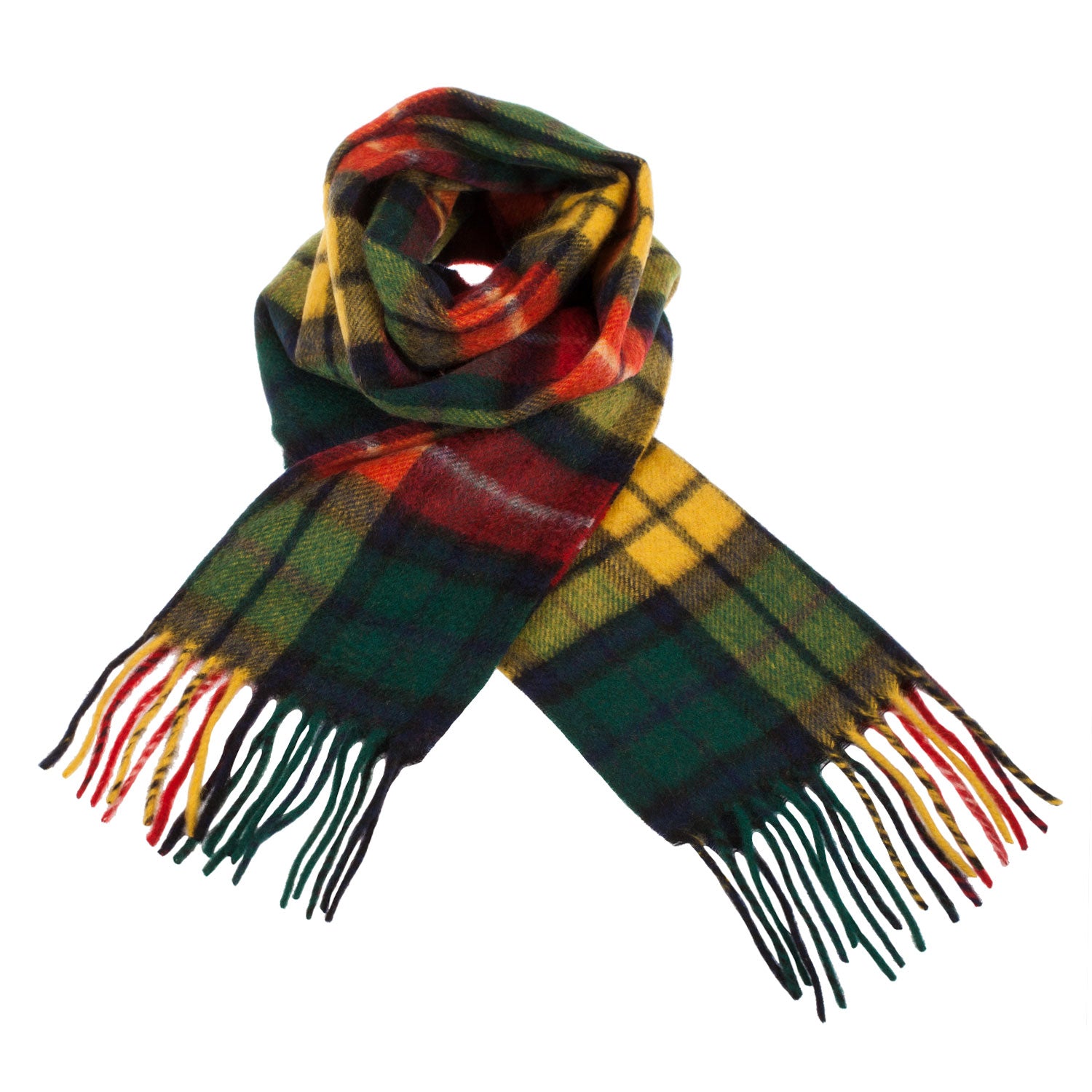 Cashmere Scottish Tartan Clan Scarf Buchanan Modern