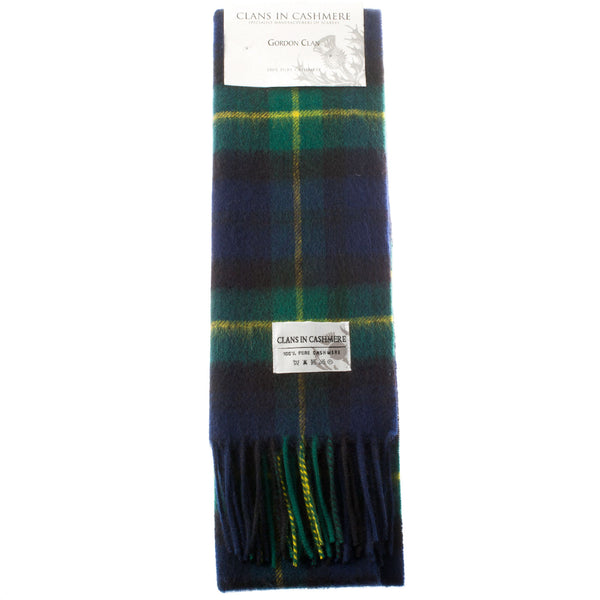 Cashmere Scottish Tartan Clan Scarf Gordon Clan