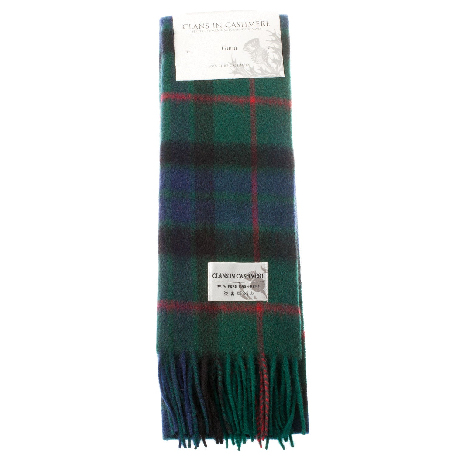 Cashmere Scottish Tartan Clan Scarf Gunn