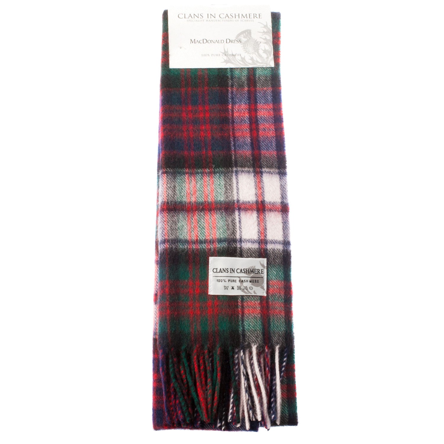 Cashmere Scottish Tartan Clan Scarf Macdonald Dress