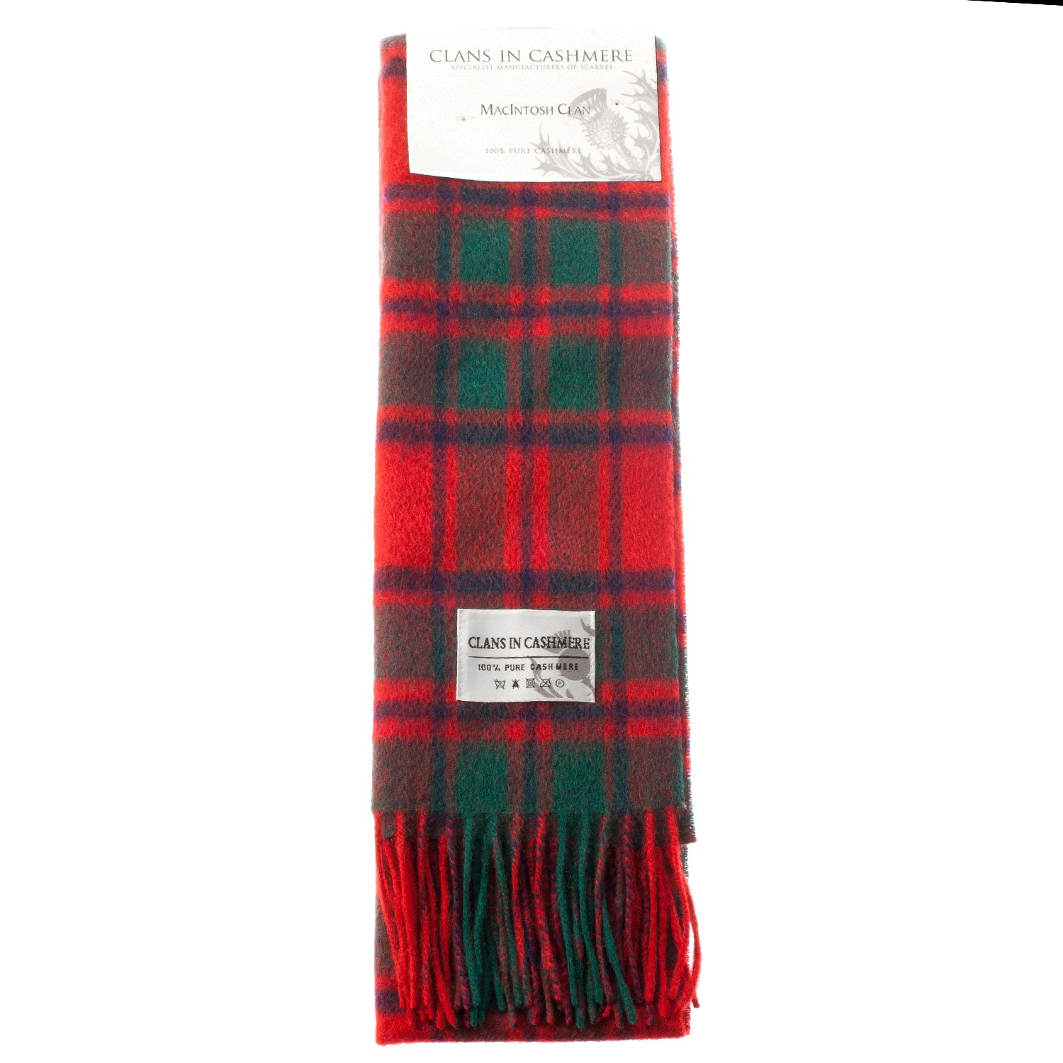 Cashmere Scottish Tartan Clan Scarf Macintosh Clan