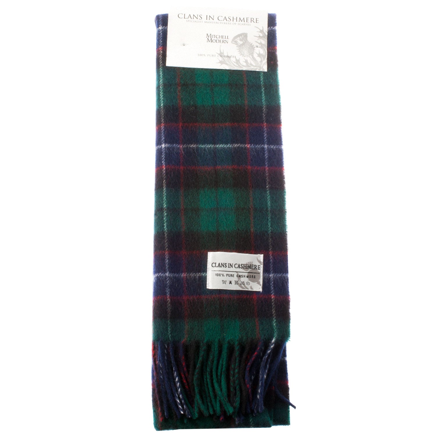 Cashmere Scottish Tartan Clan Scarf Mitchell