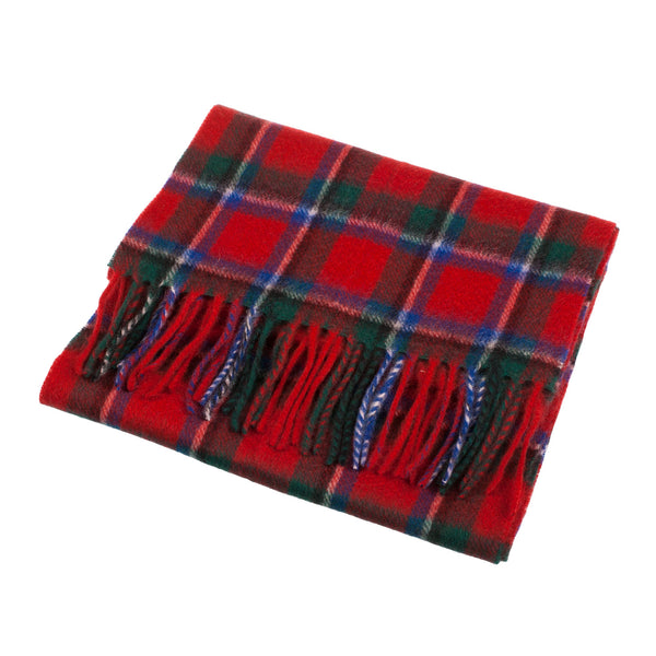 Cashmere Scottish Tartan Clan Scarf Sinclair Red