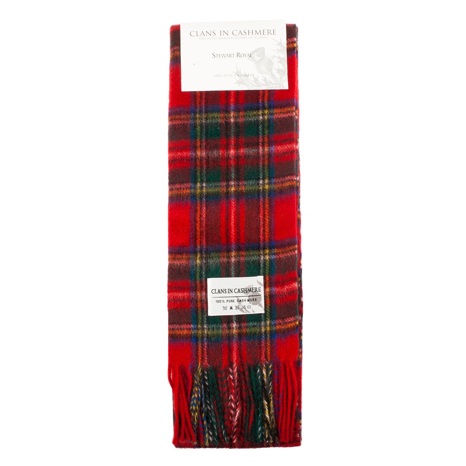 Cashmere Scottish Tartan Clan Scarf Stewart Royal