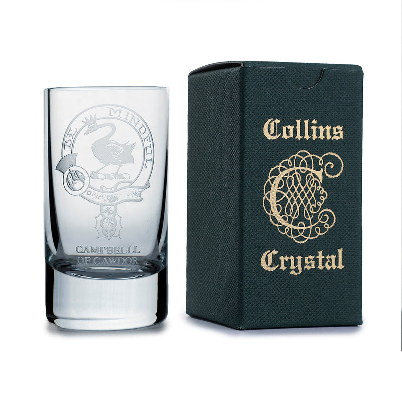 Collins Crystal Clan Shot Glass C/Cawdor