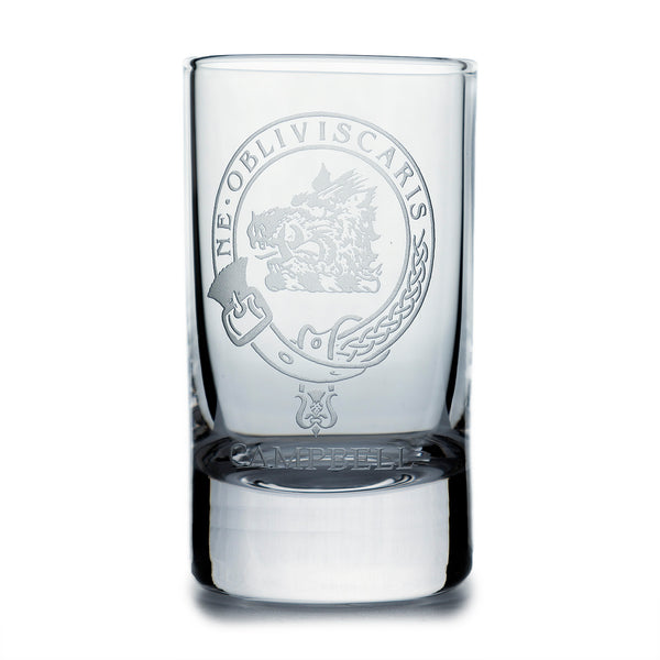 Collins Crystal Clan Shot Glass Campbell