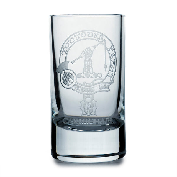 Collins Crystal Clan Shot Glass Carmichael