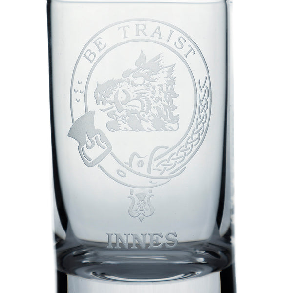Collins Crystal Clan Shot Glass Innes