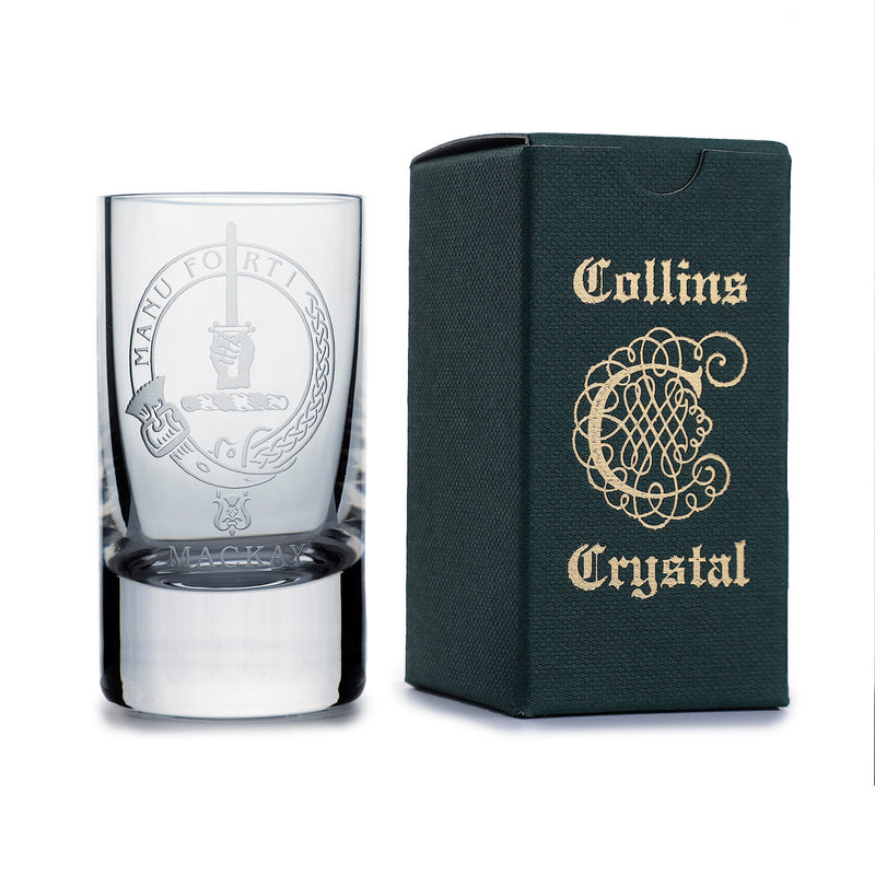 Collins Crystal Clan Shot Glass Mackay