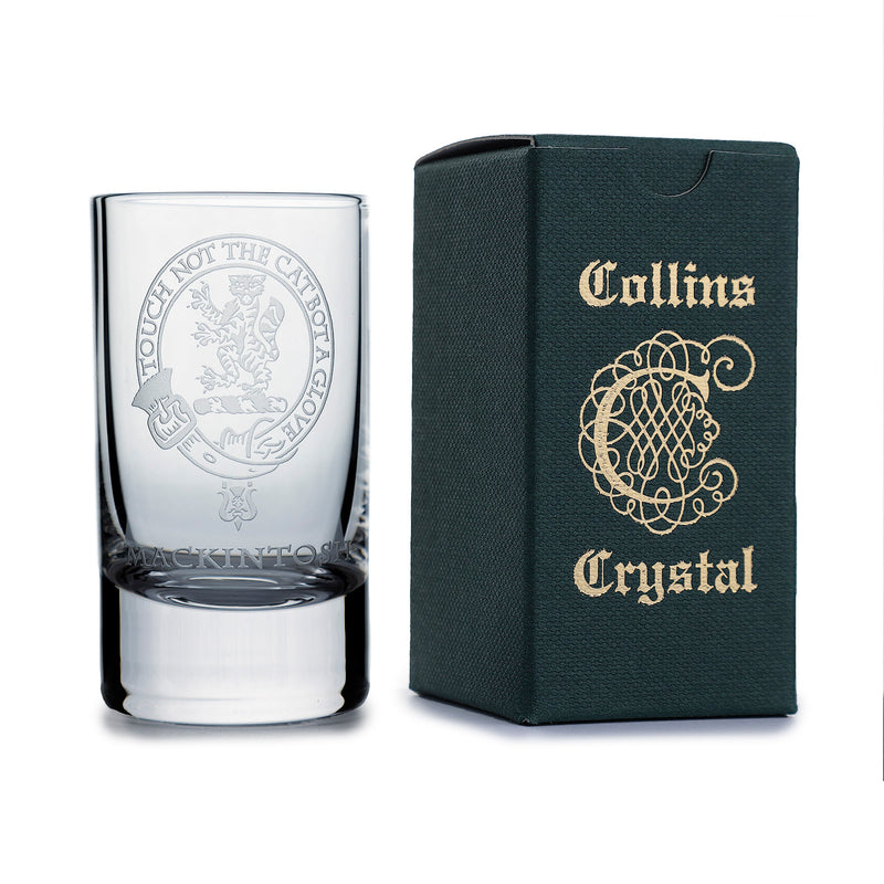 Collins Crystal Clan Shot Glass Mackintosh
