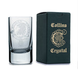 Collins Crystal Clan Shot Glass Nicholson
