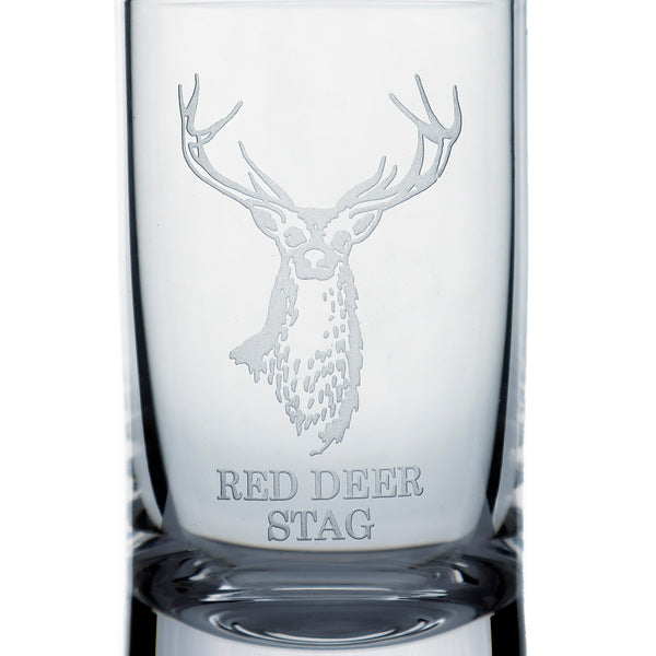 Collins Crystal Clan Shot Glass Red Stag Tot