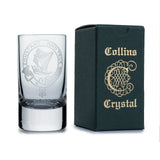 Collins Crystal Clan Shot Glass Rose