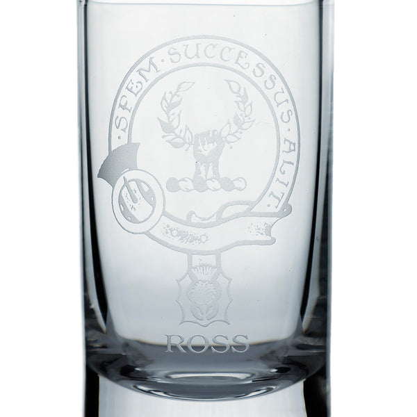 Collins Crystal Clan Shot Glass Ross