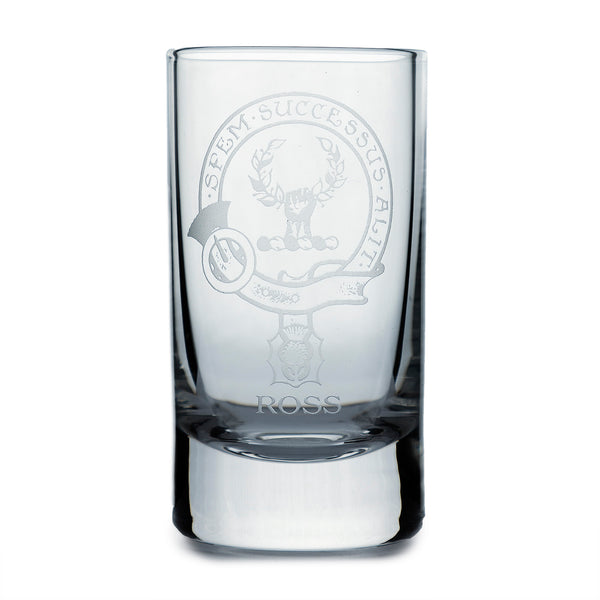Collins Crystal Clan Shot Glass Ross