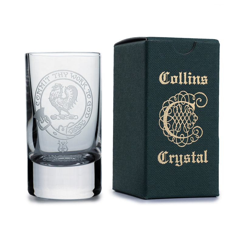 Collins Crystal Clan Shot Glass Sinclair