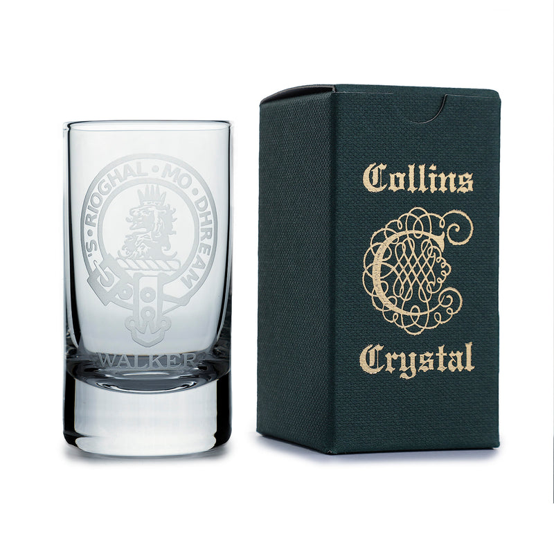 Collins Crystal Clan Shot Glass Walker