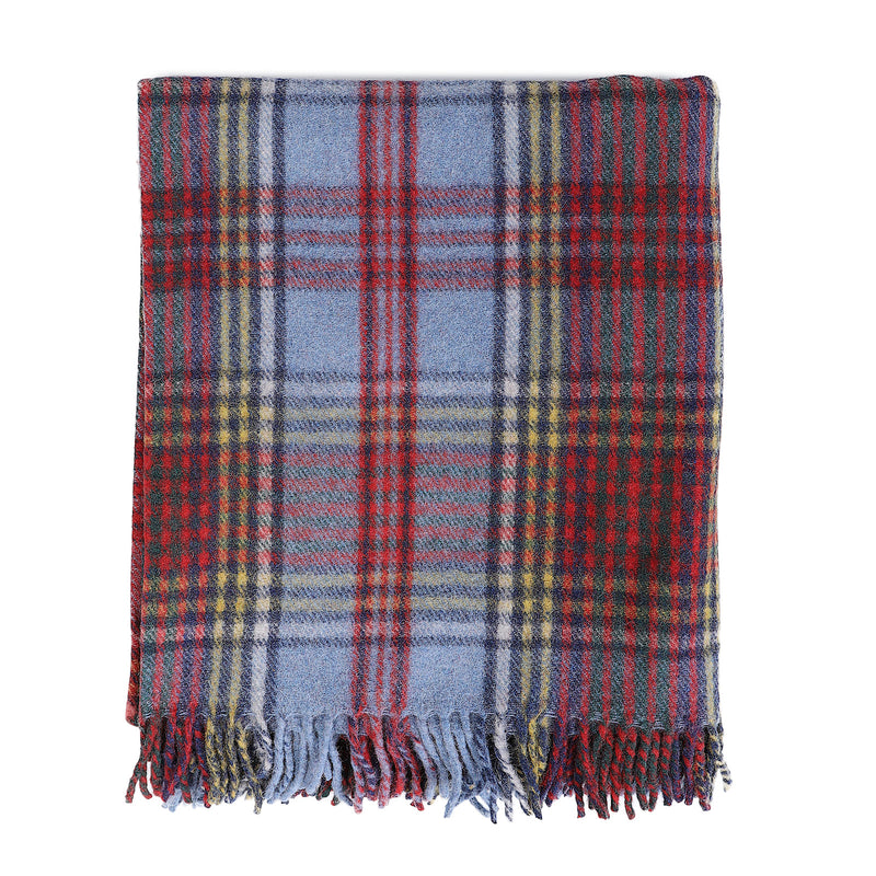 Highland Wool Blend Tartan Blanket / Throw Extra Warm Anderson