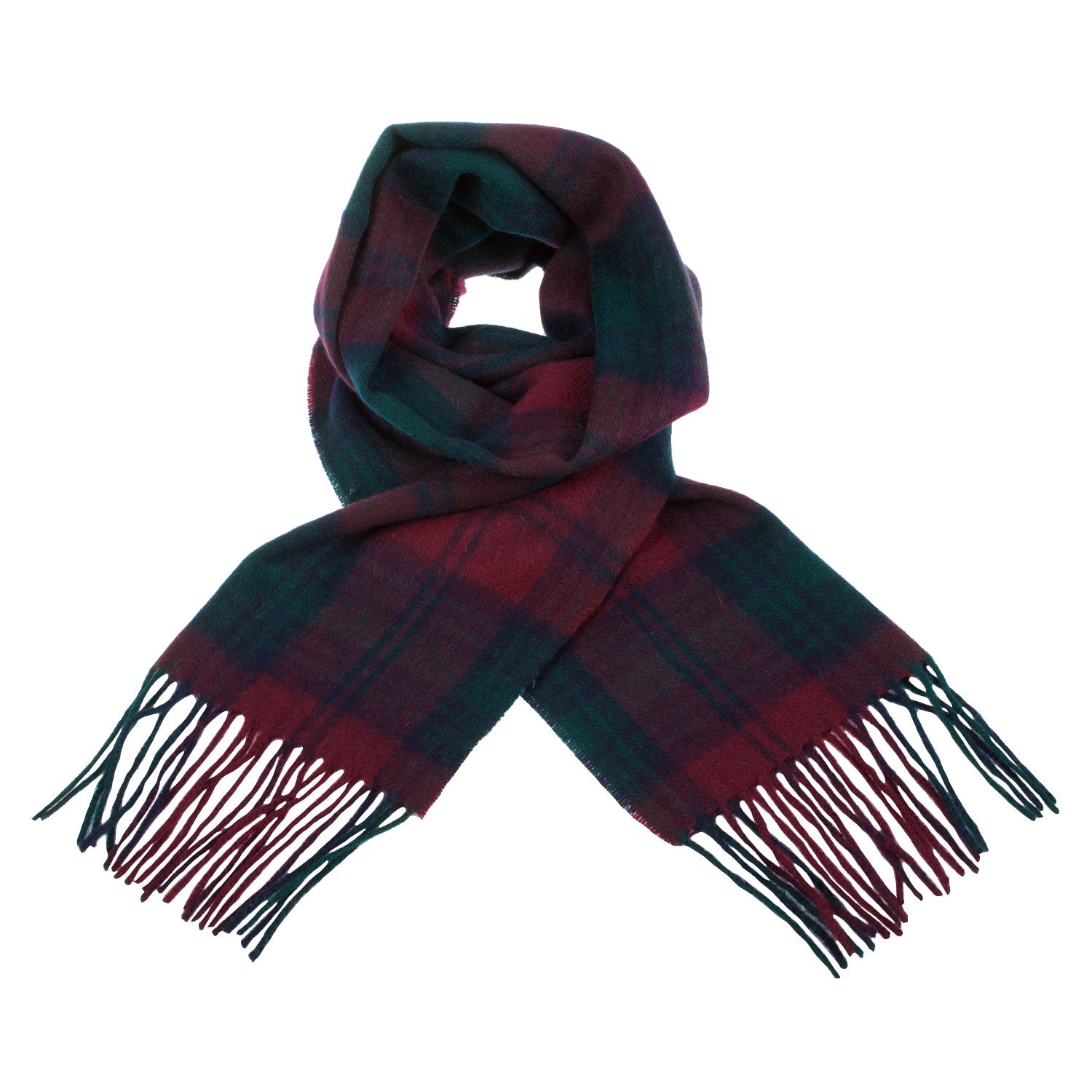 Edinburgh 100% Lambswool Tartan Scarf Lindsay