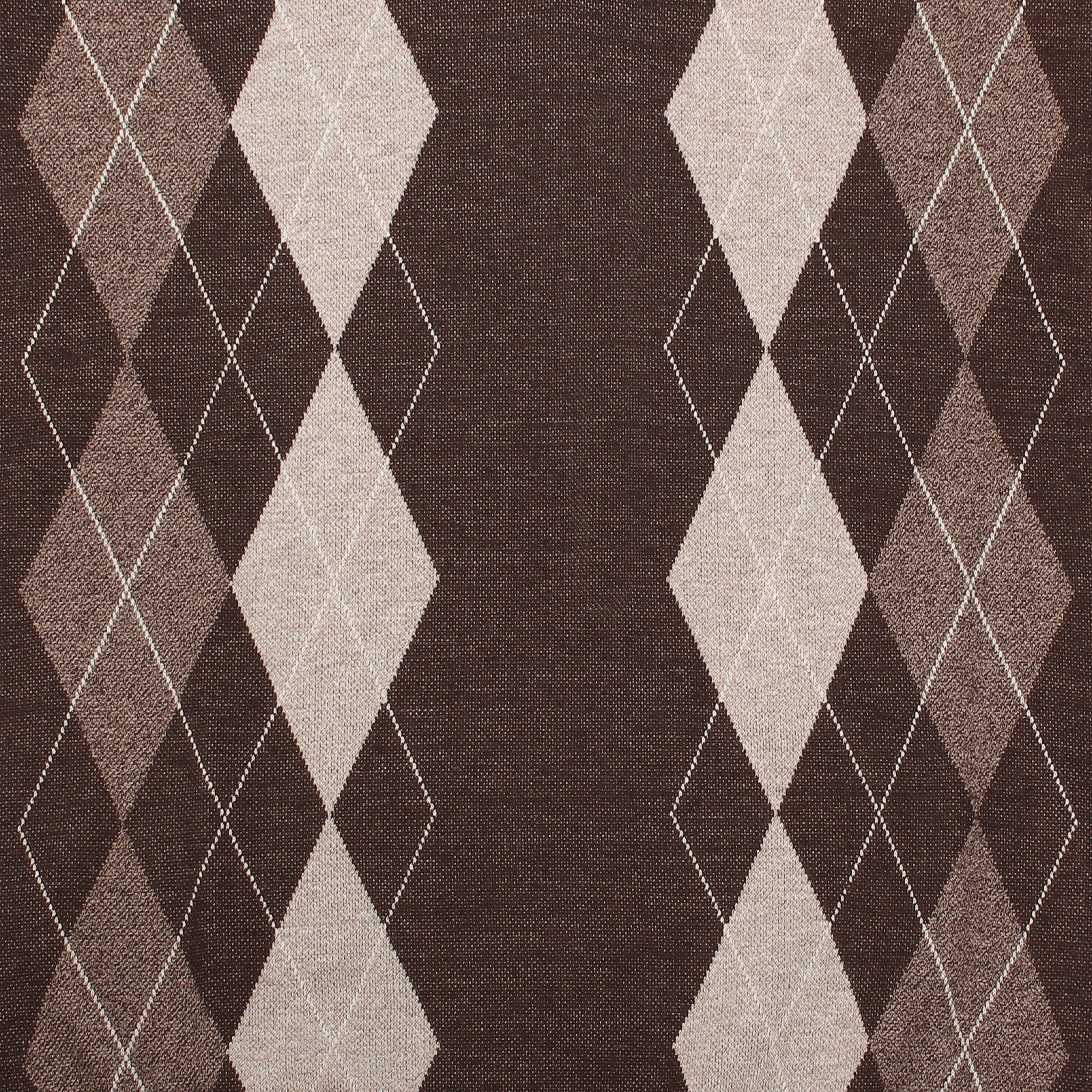 Argyle Ballantrae Jumper V Neck Dark Brown