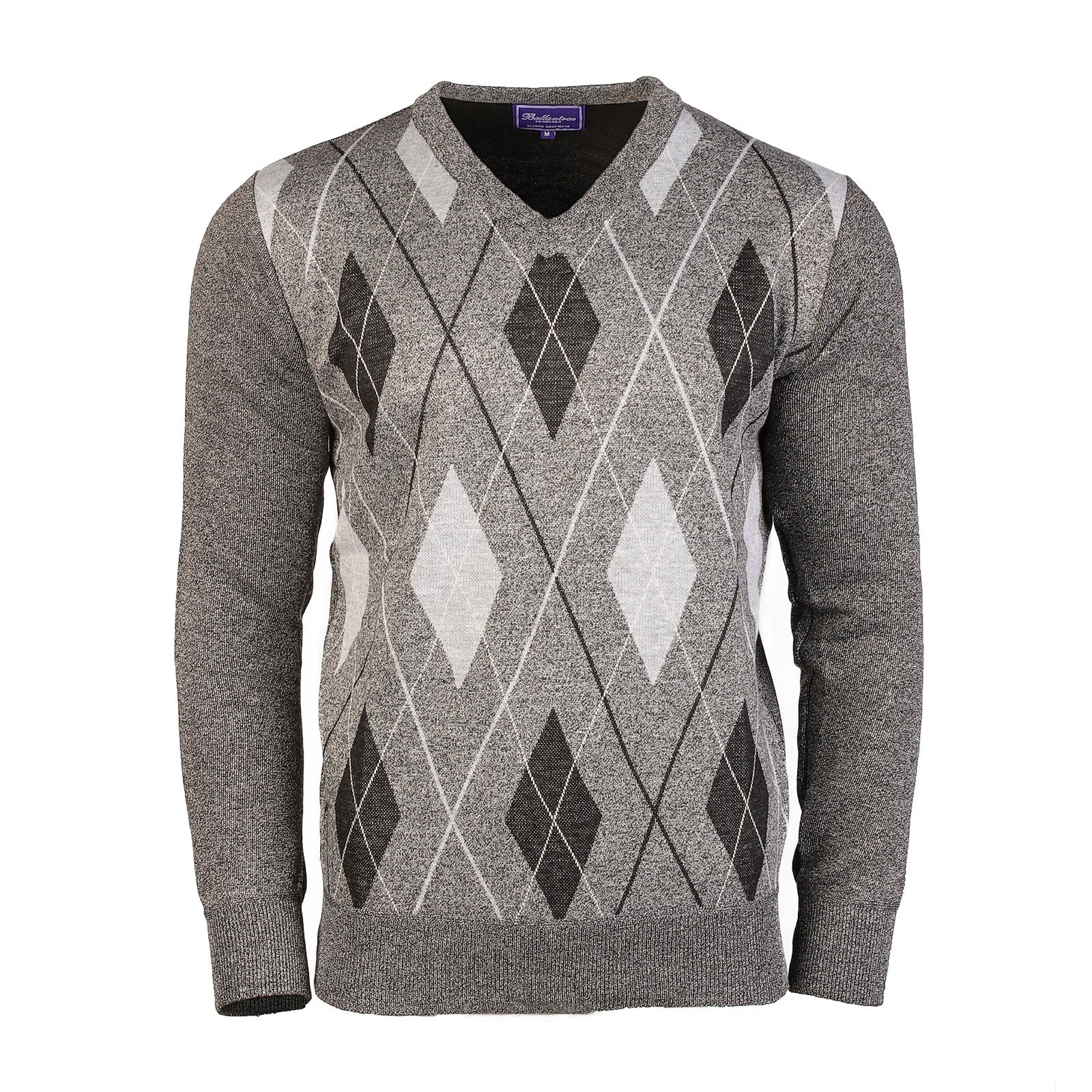 Argyle Ballantrae Jumper Light Grey Melange