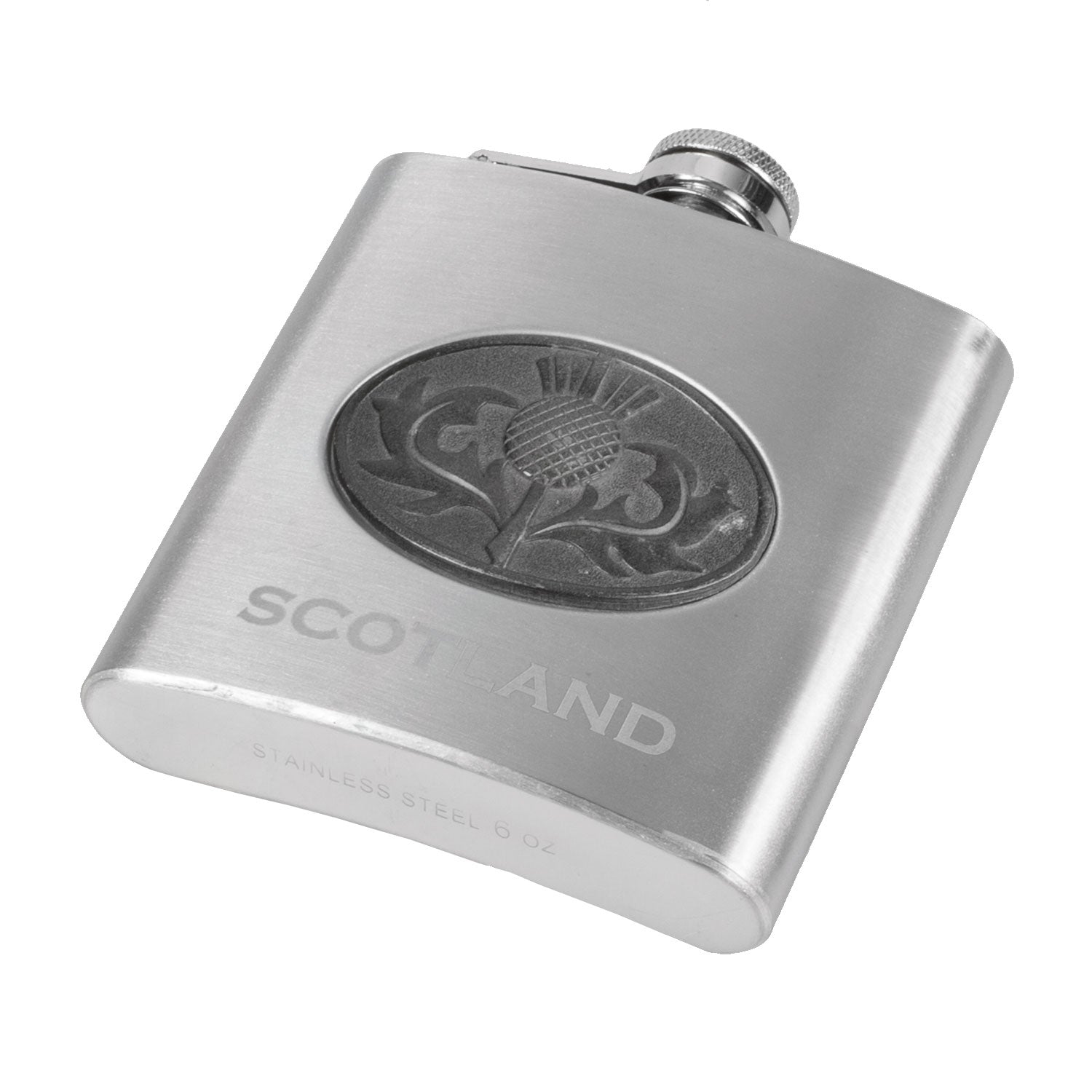 Thistle Emblem 6Oz Flask/1Oz Shot Glass