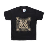 Kids Edinburgh Celtic Square T-Shirt Black/Gold
