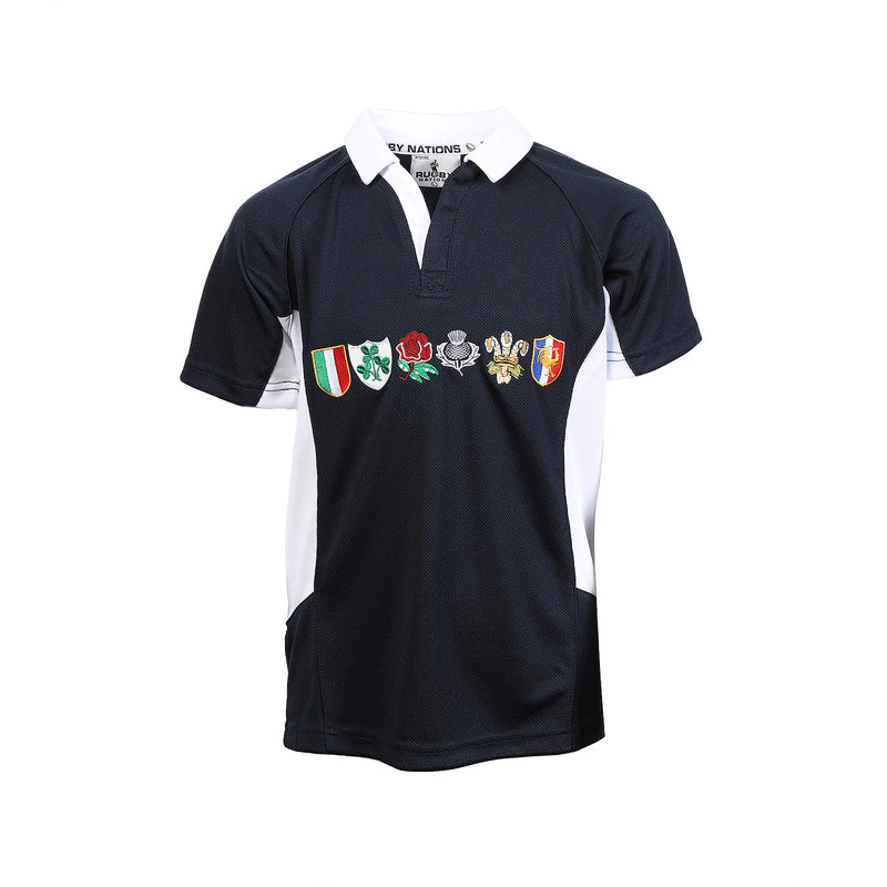 Kids Six Nations Logo Rugby Shirt Scot