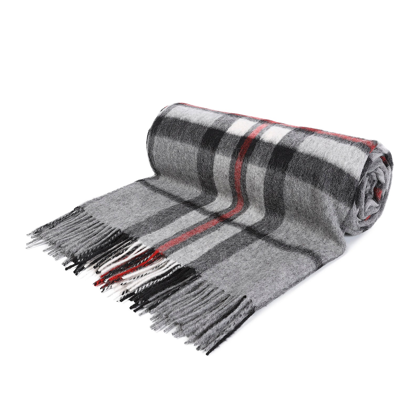 100% Lambswool Blanket Thomson Grey