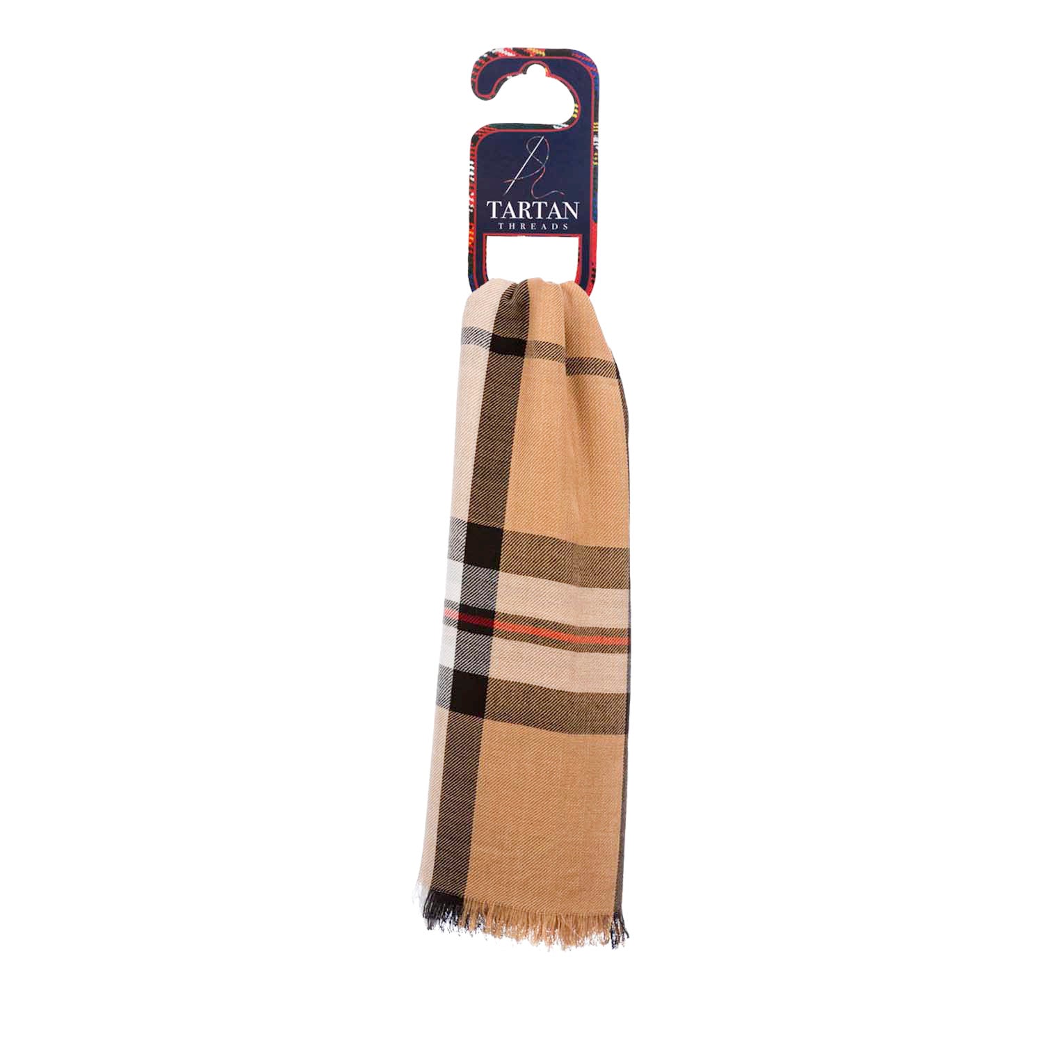 Tartan Stole Thomson Camel