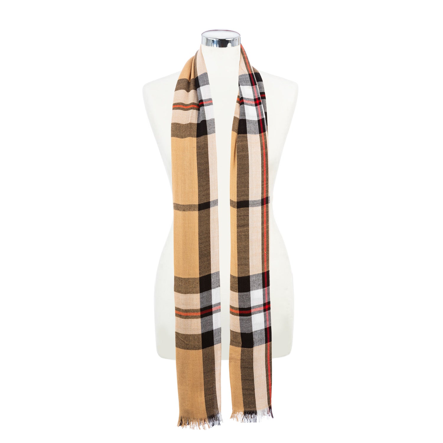 Tartan Stole Thomson Camel