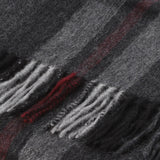 Hos 100% Lambswool Wide Scarf Thomson Charcoal